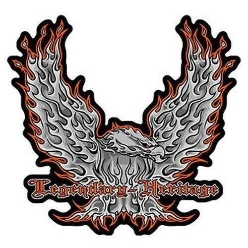 FLAMING EAGLE HERITAGE LEGENDARY PATCH P5320 biker Image 1