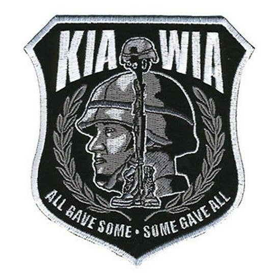 KIA-WIA WAR VETERAN PATCH P3652 USA military patches Image 1