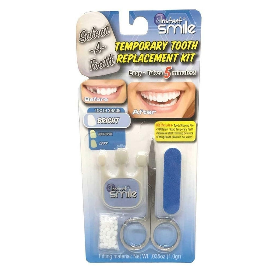 BRIGHT WHITE INSTANT SMILE TEETH REPLACEMENT KIT fast and easy Missing tooth 1188 Image 1