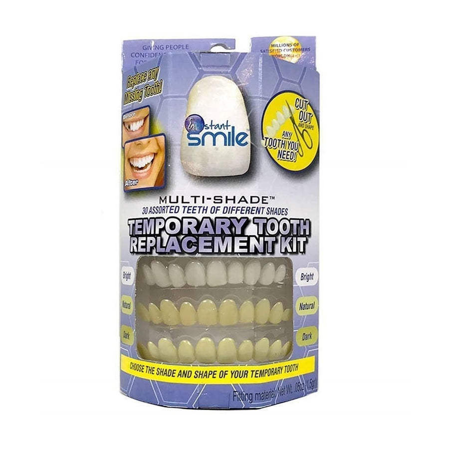 MULTI SHADE TOOTH REPLACEMENT KIT easy replace missing tooth LASTS FOR YEARS Image 1