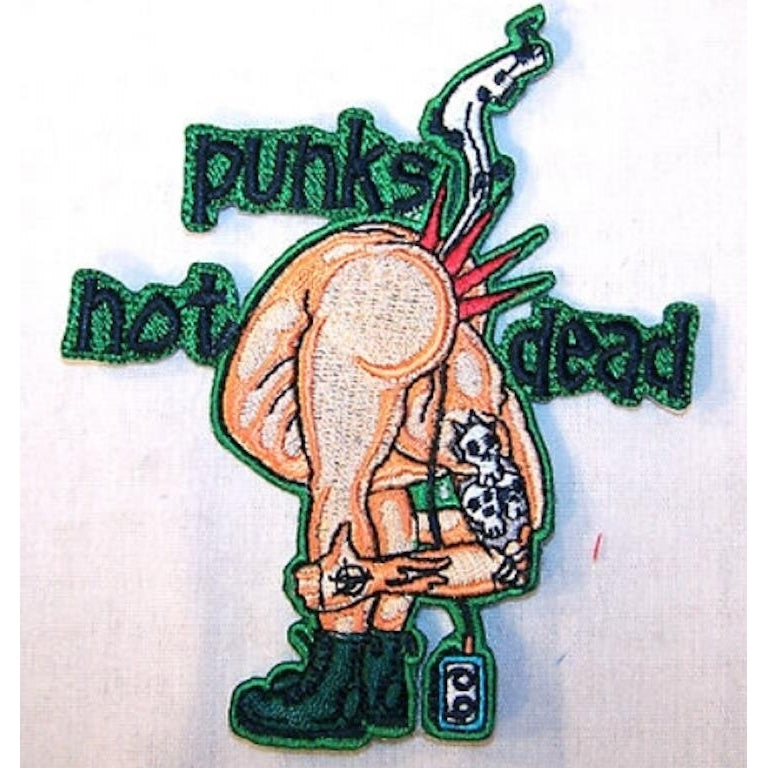 PUNK NOT DEAD EMBROIDERED PATCH jacket iron on p441 iron on sewon patches ne Image 1