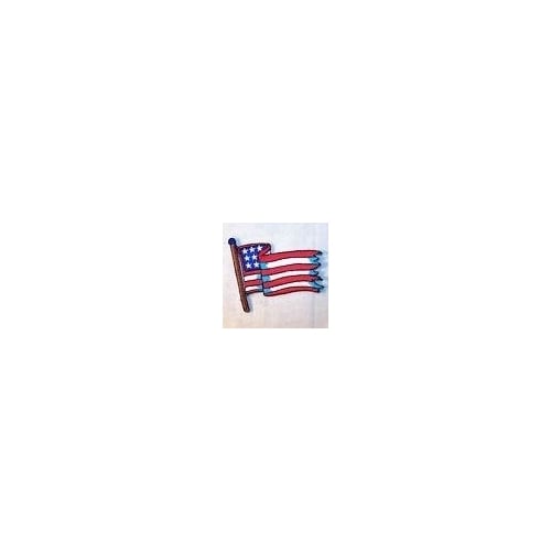 USA FLYING AMERICAN FLAG EMBRODIERED PATCH P468 bikers novelty patches sewn Image 1