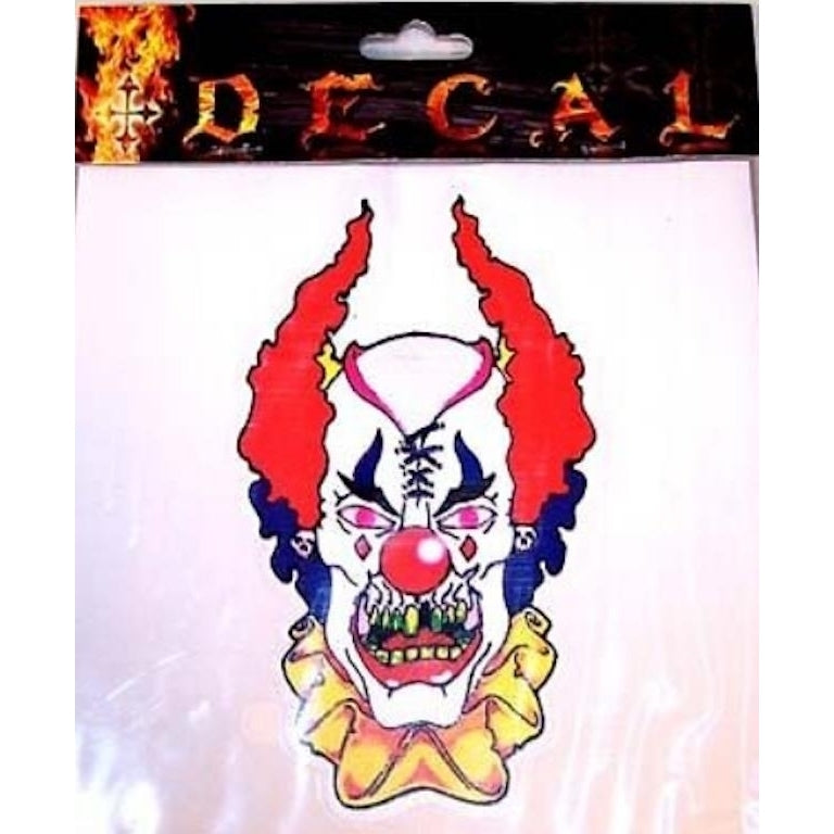 CRAZY CLOWN CAR WINDOW DECAL truck vinyl sticker 01 decals novelty stickers Image 1