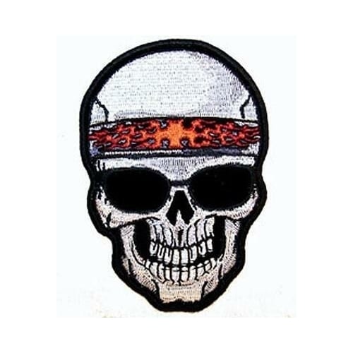 SKULL SHADES PATCH P5920 biker jacket skeleton patches biker motorcycle badges Image 1