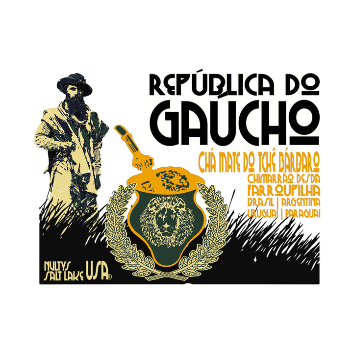 GAUCHO MATE BURLAP TOTE BAG 958 reusable tea brazil argentina uruguay paraguay Image 3