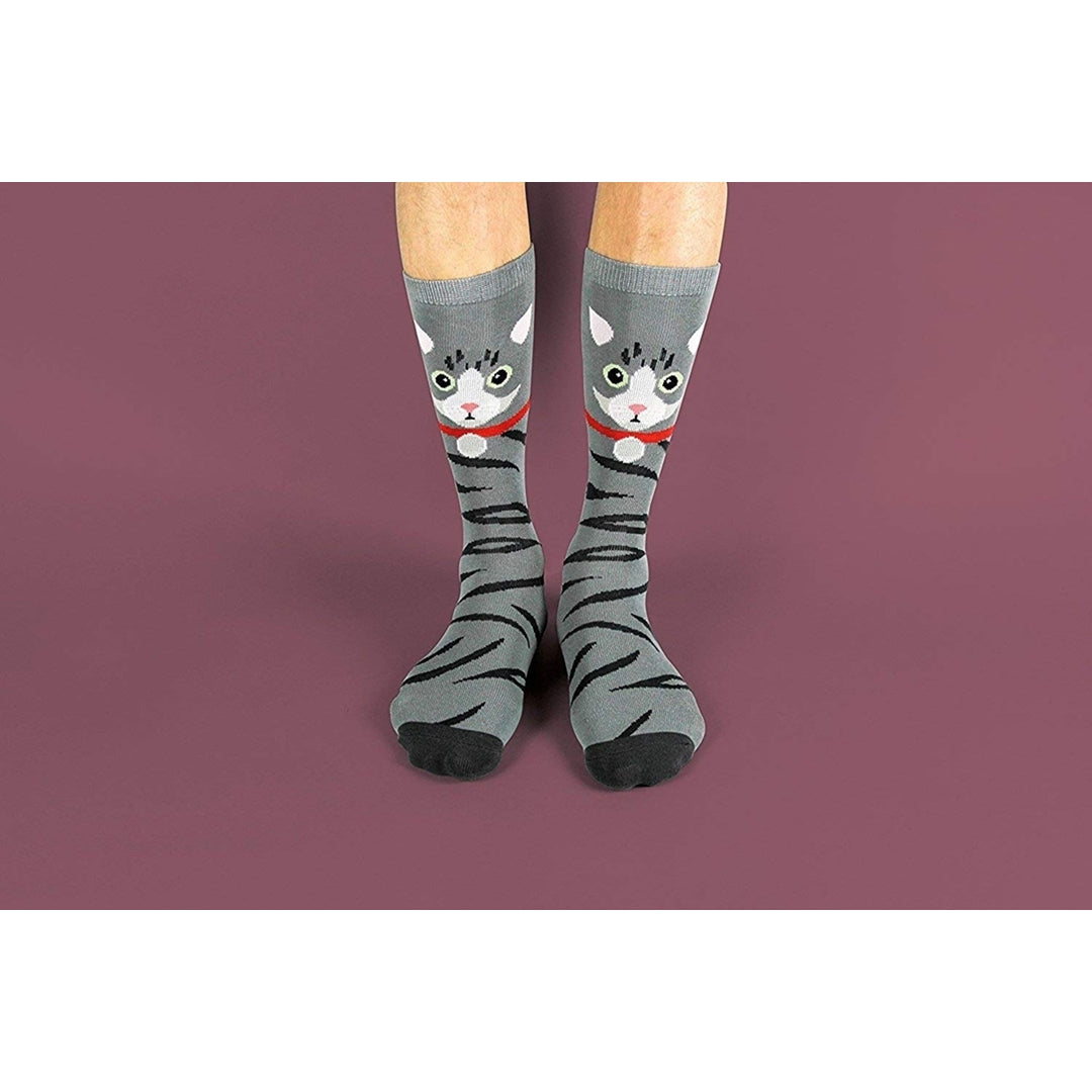 (3 Pack) Sockimals Ladies Animal Face Socks with Gift Boxes One Size Image 2