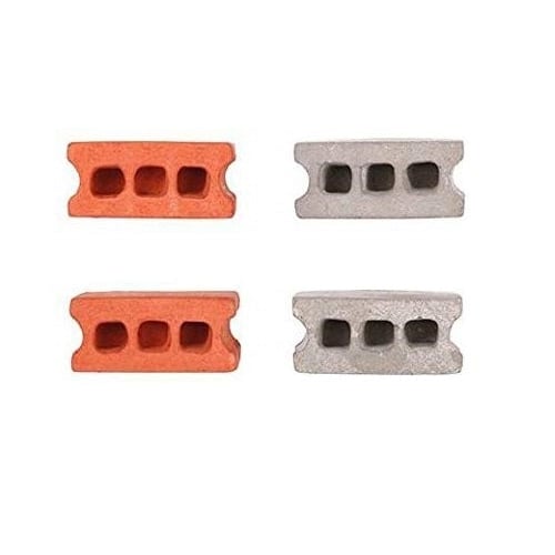 (Set of 8) Kikkerland MG78 Cinder Block Refrigerator Magnets Multicolored Image 4