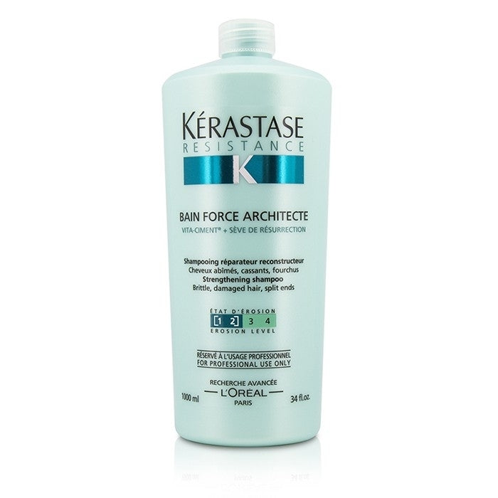 Kerastase - Resistance Bain Force Architecte Strengthening Shampoo (For Brittle Damaged Hair Split Ends)(1000ml/34oz) Image 1