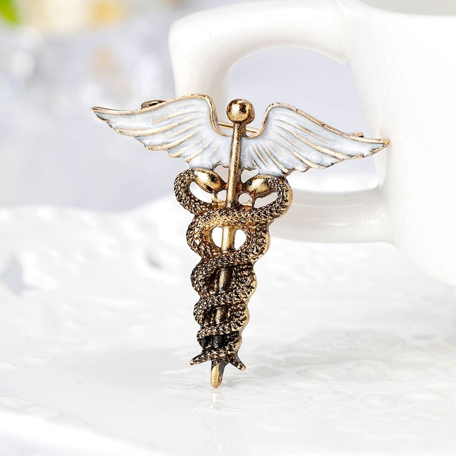 Retro Snake Wings Alloy Women's Brooch Pin Sweater Coat Clothes Bag Ornament Image 1