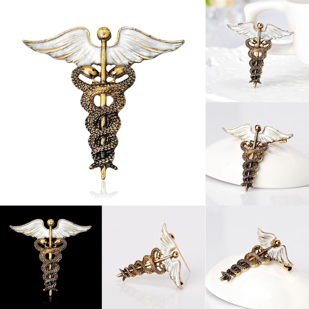 Retro Snake Wings Alloy Women's Brooch Pin Sweater Coat Clothes Bag Ornament Image 2