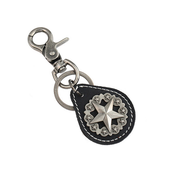 Lone Star Keychain Law Enforcement Badge Key Chain State Police Big Lone Star State Keyring Detective Texas Ranger Gift Image 1