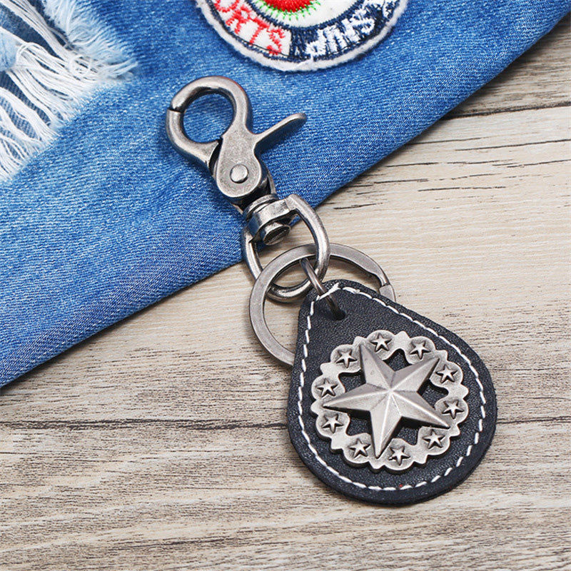 Lone Star Keychain Law Enforcement Badge Key Chain State Police Big Lone Star State Keyring Detective Texas Ranger Gift Image 2
