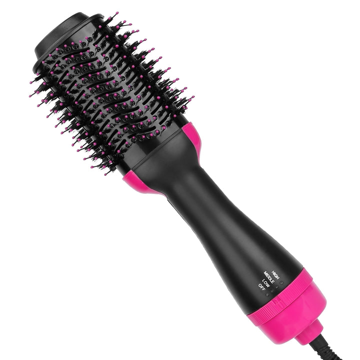 Hot Hair Brush 4 In 1 Hair Dryer Volumizer Brush Dryer Comb For Straightening Curling Drying Image 1