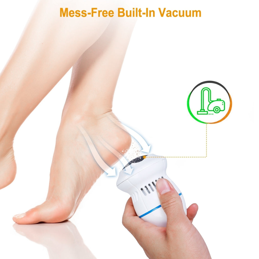 Electric Callus Grinder USB Rechargeable Foot File Callus Remover Vacuum Feet Pedicure Exfoliating For Cracked Heels Image 4