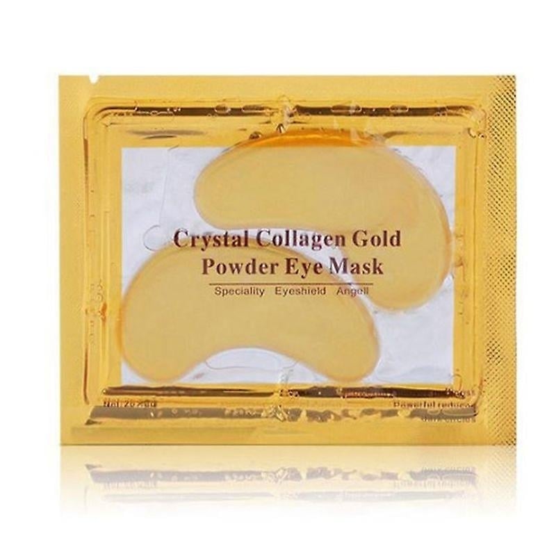 50 Pair Collagen Eye Mask Gold Powder Eye Patch Anti Wrinkle Moisturizing Under Eyes Pads Image 3