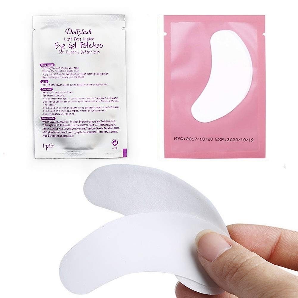 100pairs Eyelash Extension Paper Patches Grafted Eye Stickers Under Eye Pad Image 2