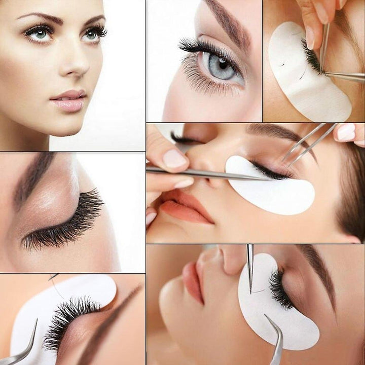 100pairs Eyelash Extension Paper Patches Grafted Eye Stickers Under Eye Pad Image 4