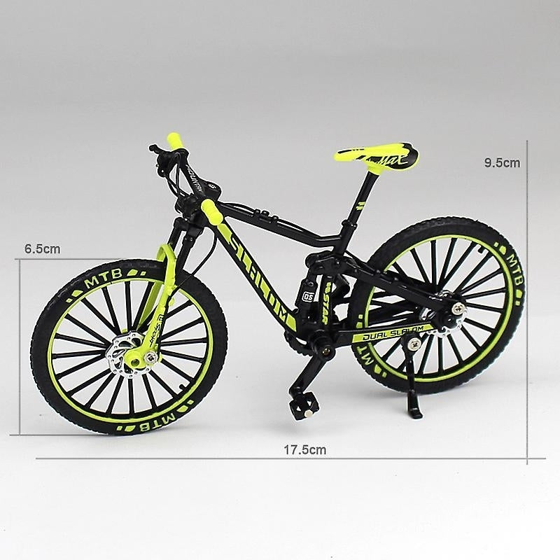 Mini 1:10 Alloy Bicycle Scale Model Desktop Simulation Ornament Finger Mountain Bikes Toy Image 2