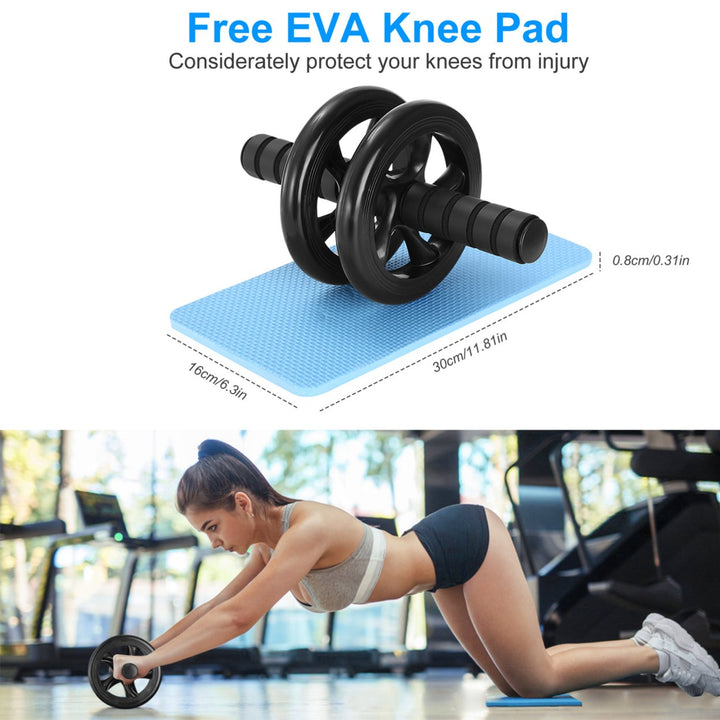 Ab Roller Wheel Fitness Exercise Wheel Roller Knee Pad Image 4