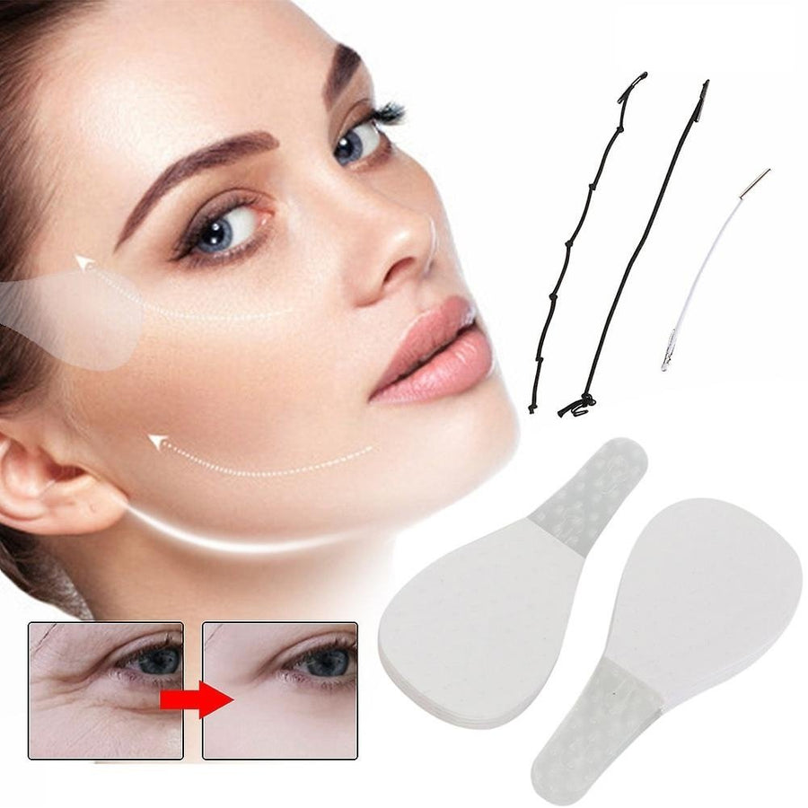 Invisible Face Lift Stickers Set Instant Face Lift Tape Elasticity Neck Eye Lift Patch Image 1