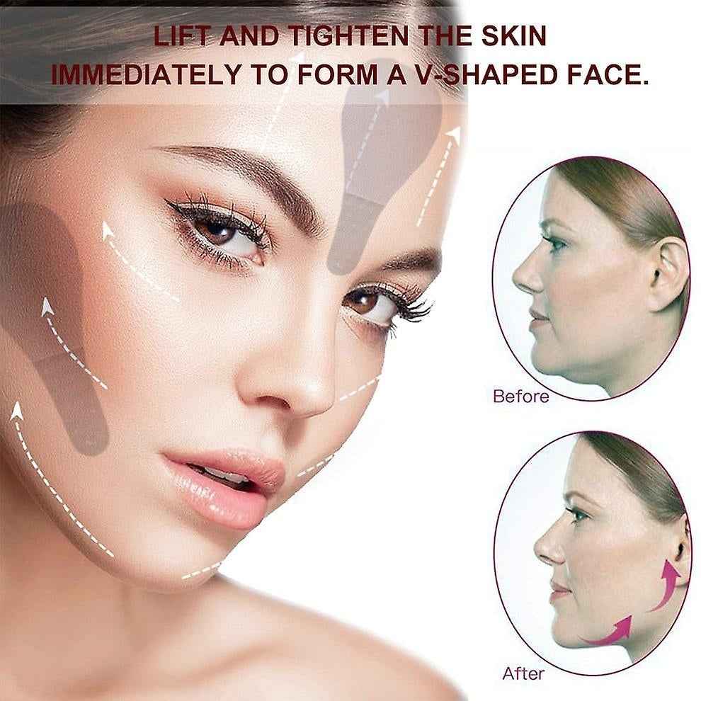 Invisible Face Lift Stickers Set Instant Face Lift Tape Elasticity Neck Eye Lift Patch Image 3