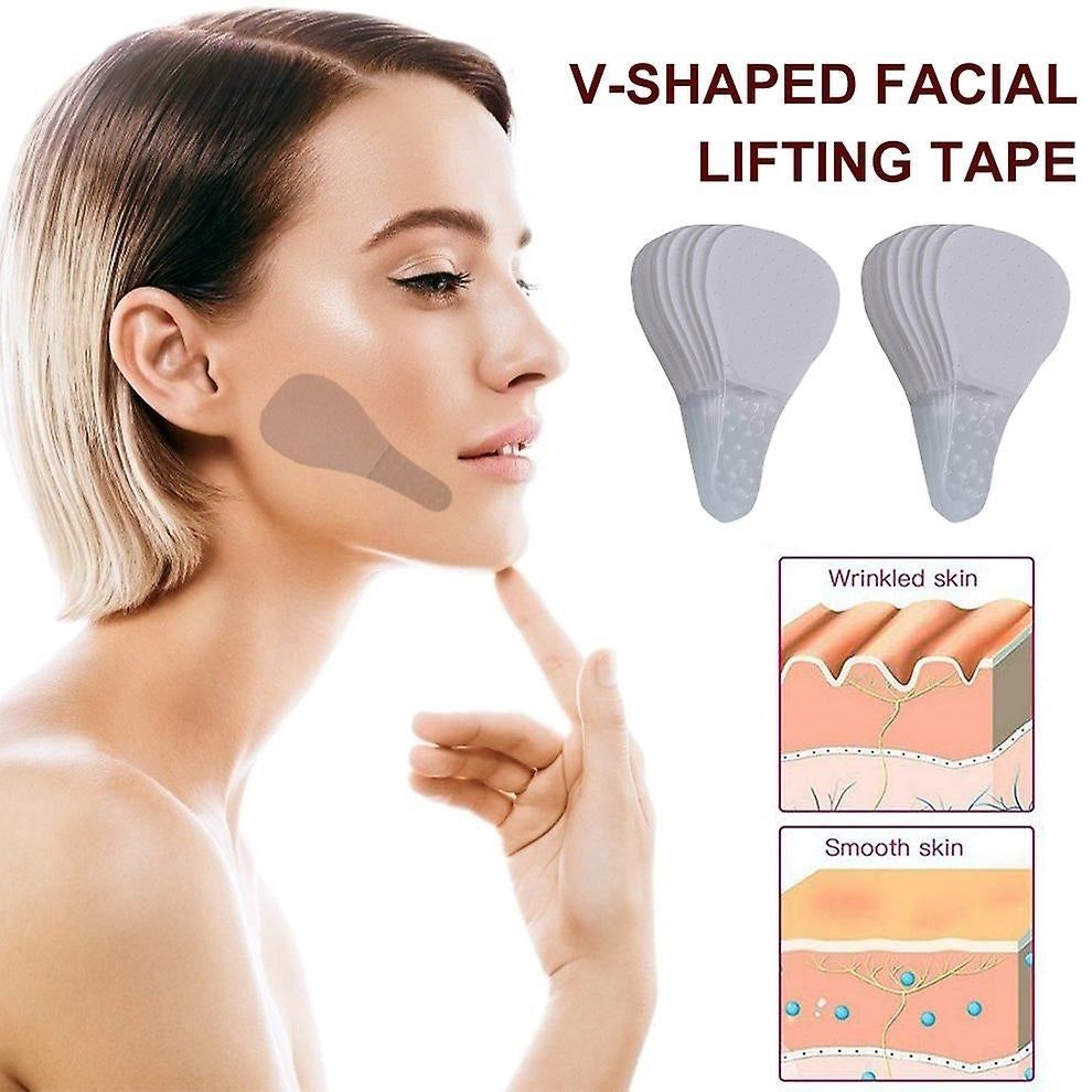 Invisible Face Lift Stickers Set Instant Face Lift Tape Elasticity Neck Eye Lift Patch Image 4