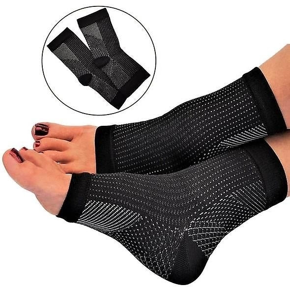 Compression Socks Ankle Bandage Open Toe Plantar Fasciitis Socks Pain Relief Sleeves Image 1