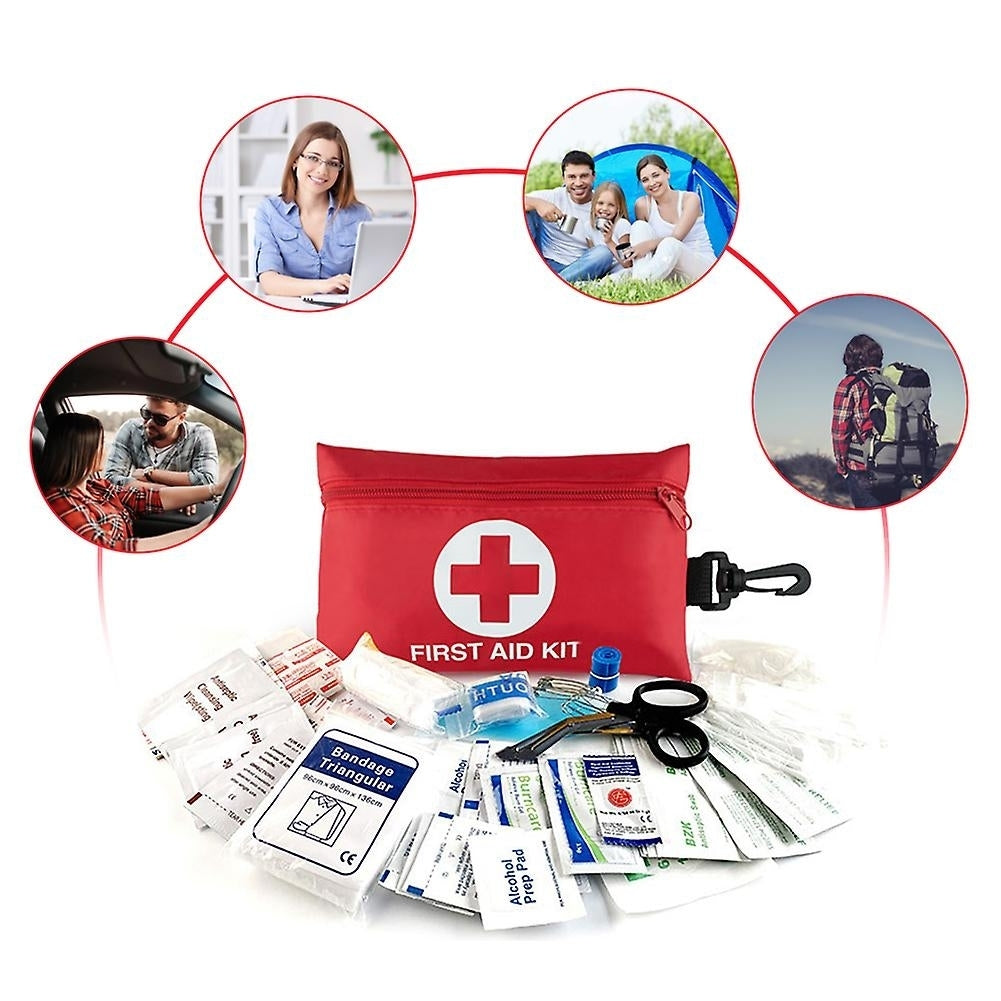 First Aid Kit Portable Emergency Medical Bag Survival Earthquake Car Travel Survival Supplies Image 3