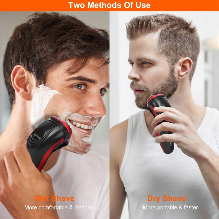 Electric Shaver Razor for Men IPX7 Waterproof Beard Trimmer Image 3