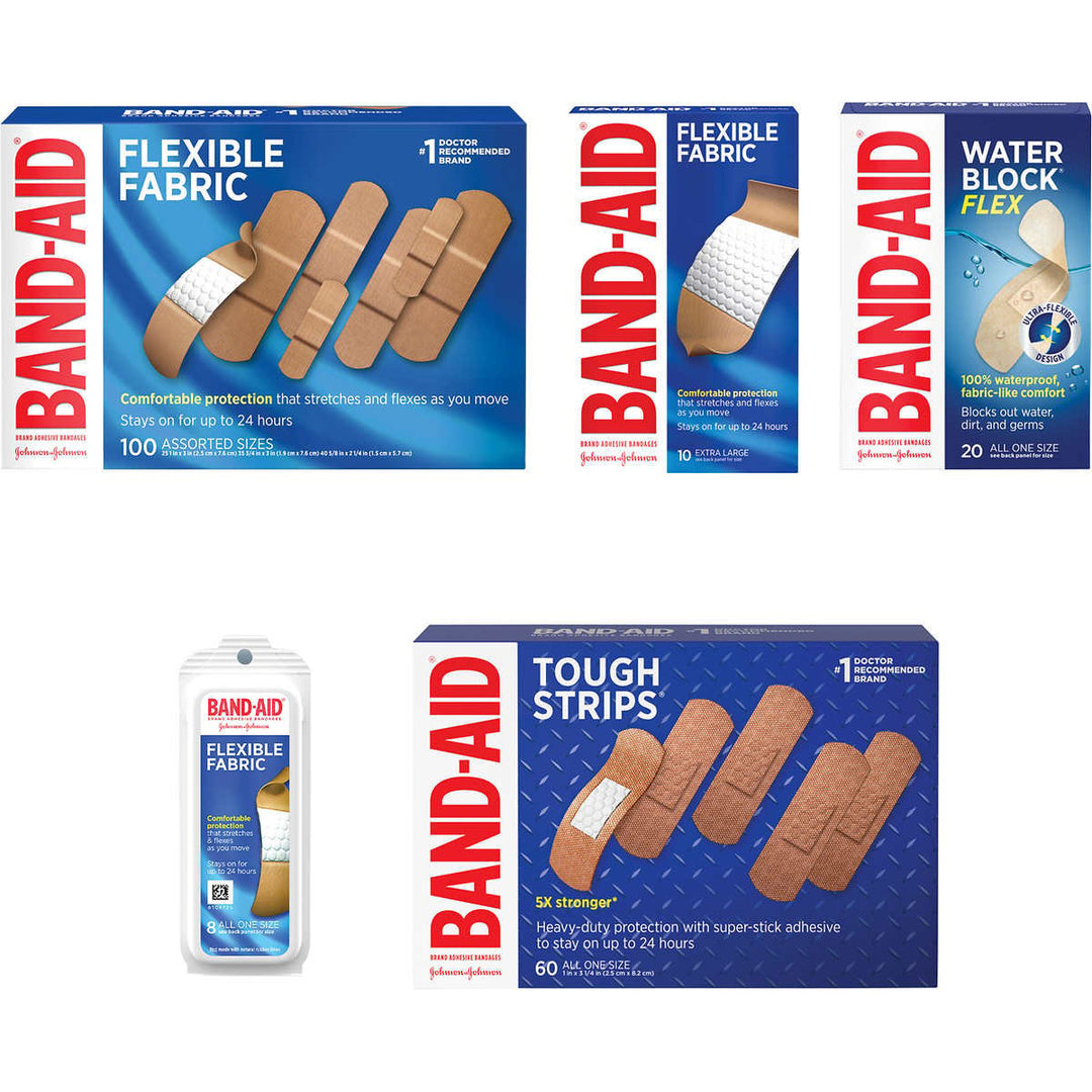 Band-Aid Adhesive Bandages Assorted 198 Count Image 3