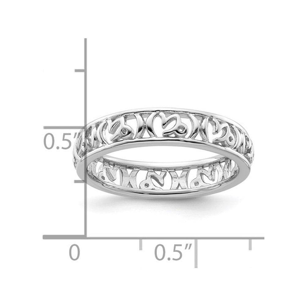 Sterling Silver Capricorn Zodiac Astrology Ring Band Image 3