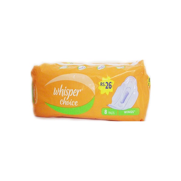 Whisper Choice Sanitary Pads with Wings (8 Pads) Image 1