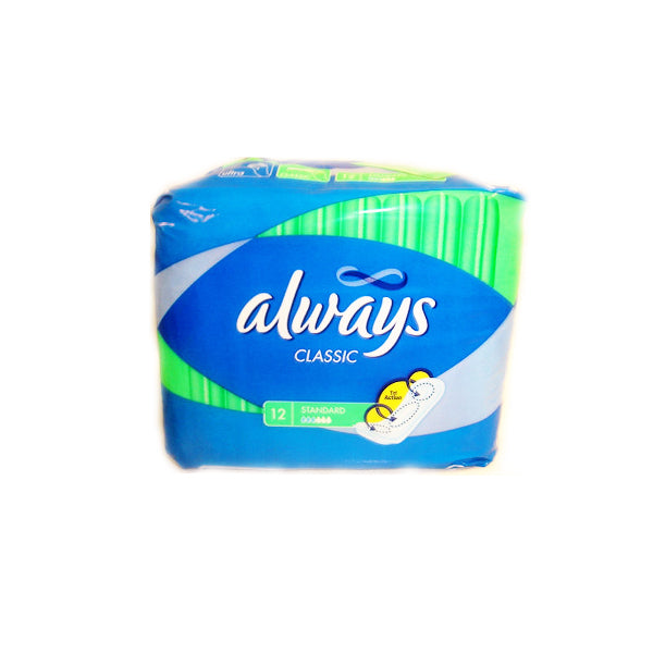 Always Classic Standard Sanitary Pads (12 Pads) Image 1