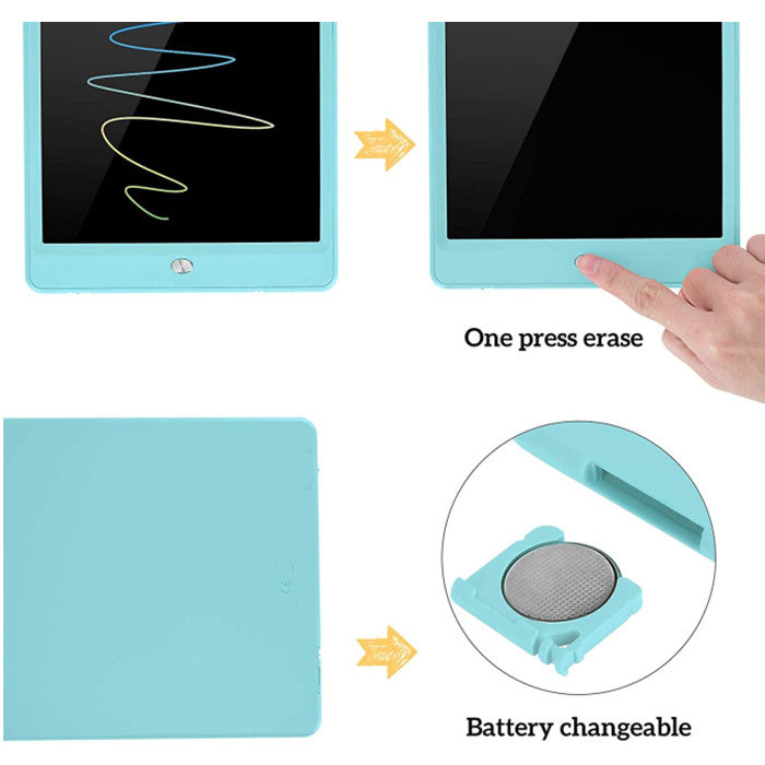 Lcd Writing Tablet Erasable Doodle Board Kids Reusable Drawing Pads Small Blackboard Image 2