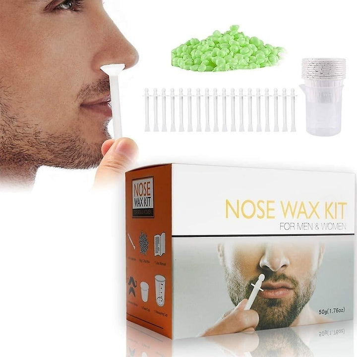 Nose Wax Kit Painless Nasal Hair Removal Set Safe Eyebrows Lips Facial Hair Removal Tools Image 1