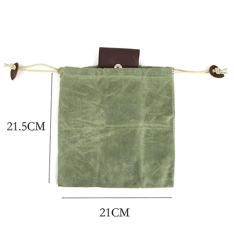 Canvas Foraging Bag Large Capacity Fruit Picking Pouch Waist Hanging Tool Bushcraft Bag Image 2