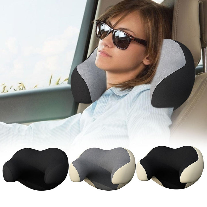Car Seat Headrest U Shaped Pillow Detachable Memory Foam Neck Cushion Soft Travel Pillow Image 3