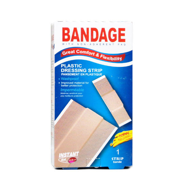 Purest Instant Aid Bandage- Plastic Dressing Strip Image 1