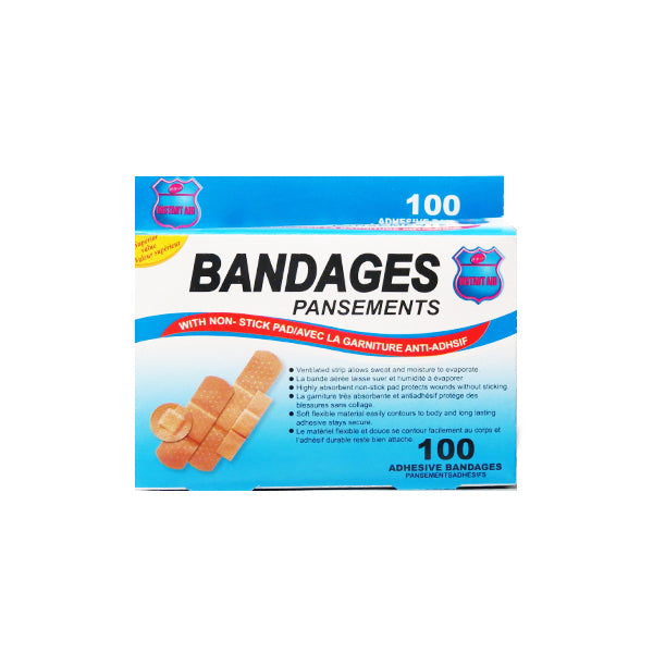 Purest Instant Aid Bandages (100 in 1 Pack) Image 1