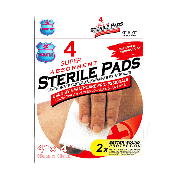 Purest Instant Aid- Super Absorbent Sterile Pads (4 In 1 Pack) Image 1