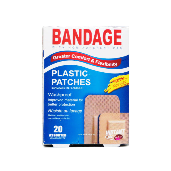 Purest Instant Aid Plastic Patches (20 in 1 Pack) Image 1