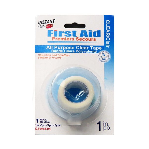 Purest Instant Aid- First Aid All Purpose Clear Tape (1 Roll) Image 1
