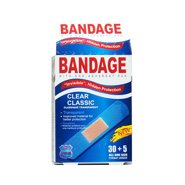 Purest Instant Aid Clear Classic Bandage (35 in 1 Pack) Image 1