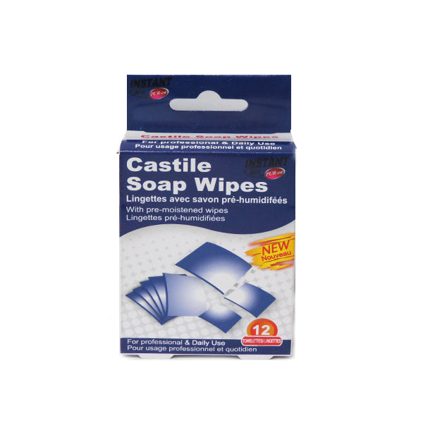 Purest Instant Aid- Castile Soap Wipes (12 In 1 Pack) Image 1
