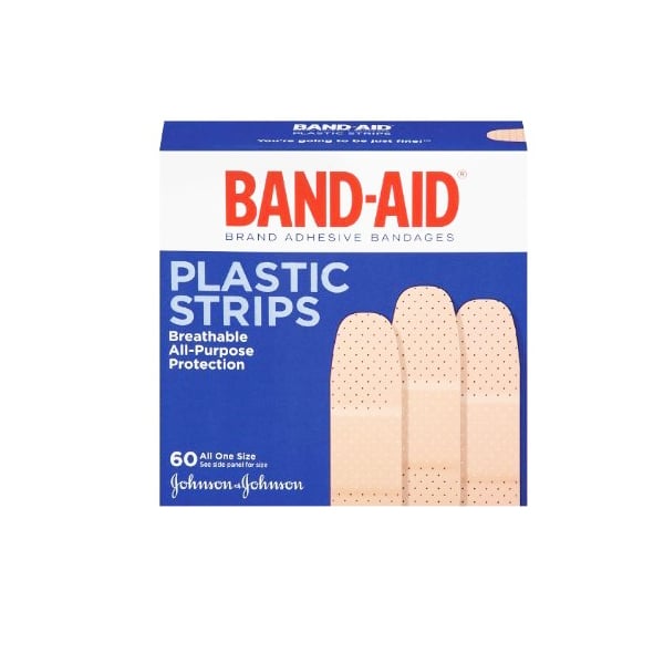Johnson and Johnson Band-Aid- Plastic Strips (60 In 1 Pack) Image 1