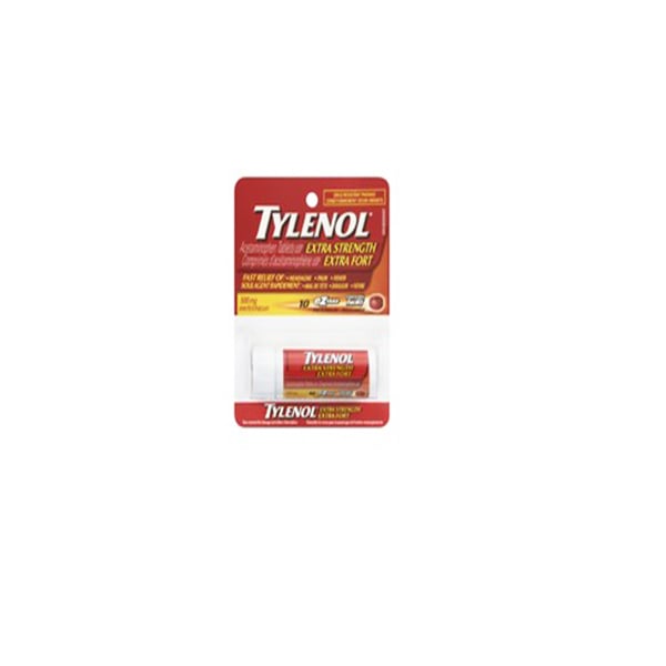 Tylenol Extra Strength 10 eZ Tablets (500mg each) Image 1