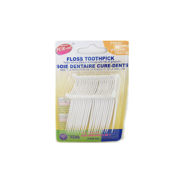 Purest Floss Toothpick 24 in 1 Pack Image 1