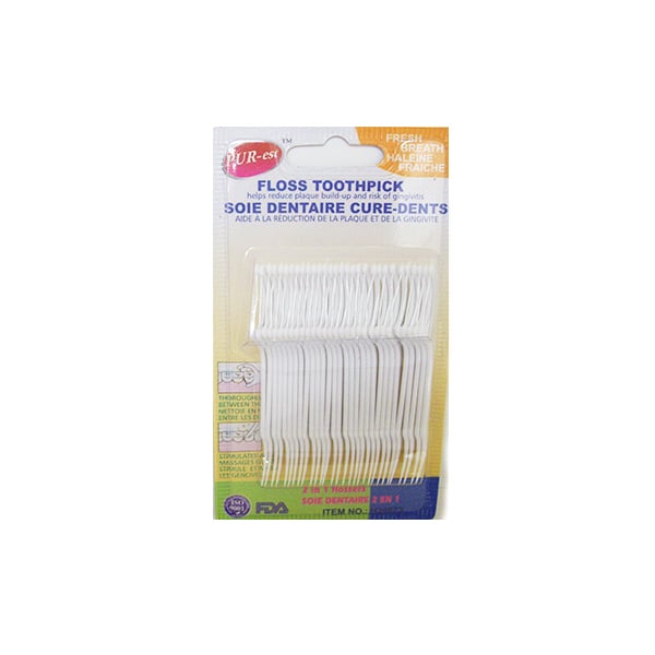 Purest Floss Toothpick 30 in 1 Pack Image 1