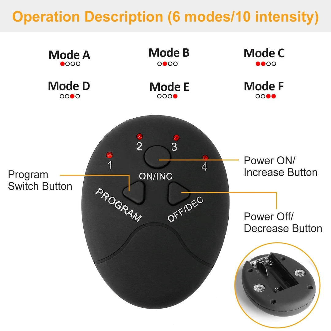 EMS Foot Massage Pad Electric Stimulator Massager Unit Leg Reshaping Muscle Pain Relax Image 2