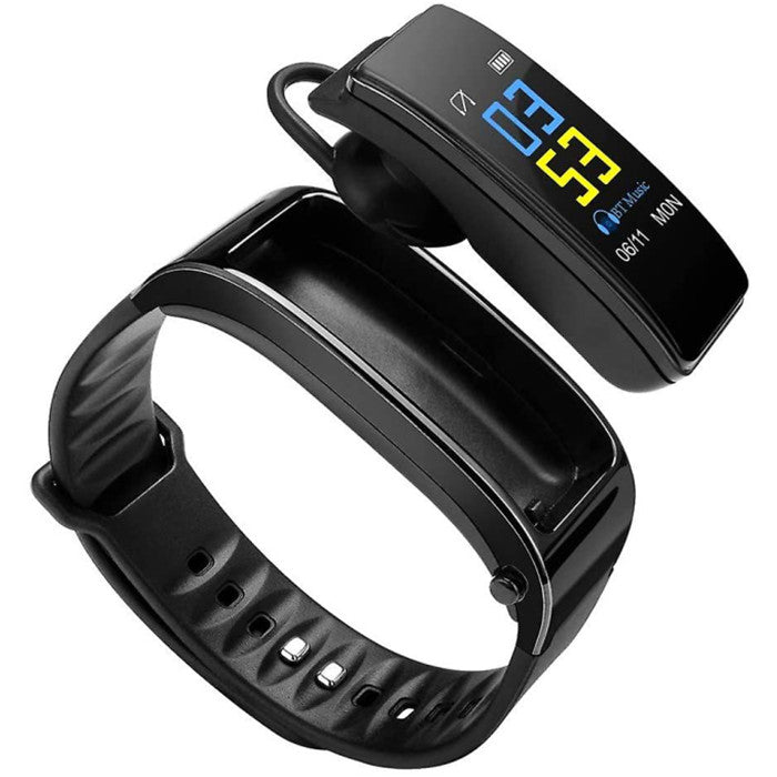 2 In 1 Smart Bracelet Bluetooth Headset Waterproof Watch Wireless Earphone Image 1